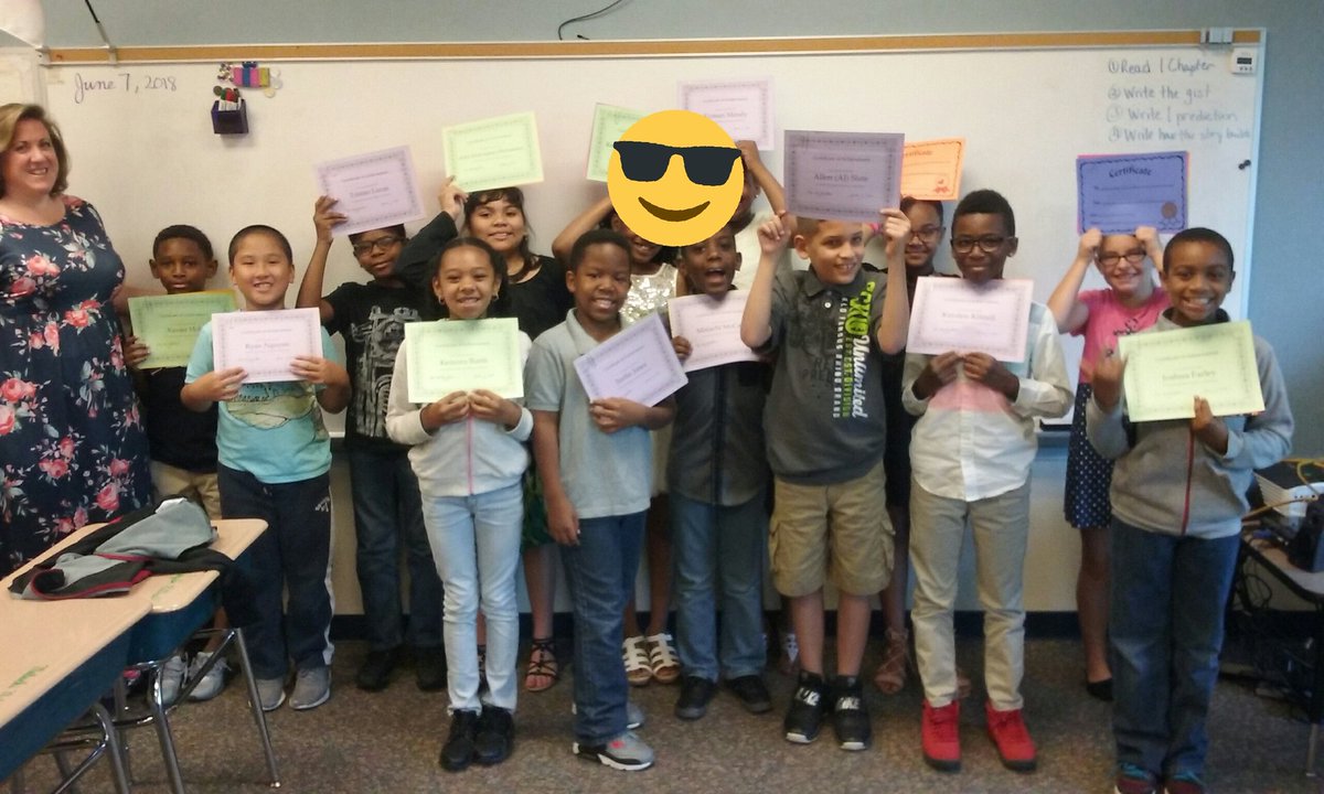 kmcmullenc's tweet photo. 3rd grade celebrating our TRC  growth. Way to go! @WakelonES #itstartswithus https://t.co/90BOoeQqww