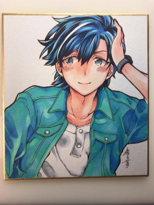 どうしても描きたかったのでコピック塗りカズマ!!はい原稿に戻るよ! 