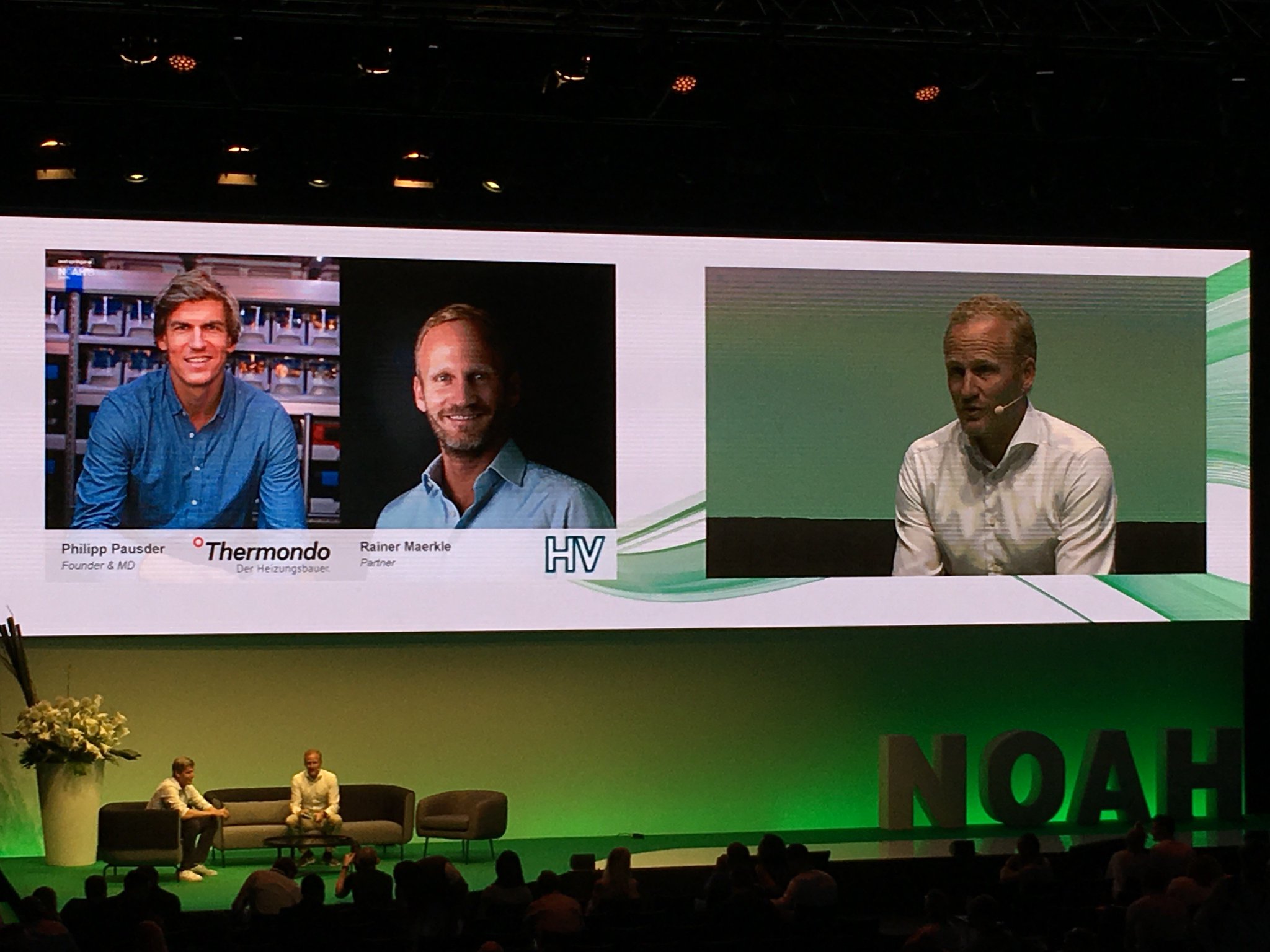 Deutsche Borse Venture Network Founder Philipp Pausder Talking About The Success Of Thermondo The Constructor Of Smart Heating Solutions With Rainer Maerkle From Holtzbrinck Ventures Noah18 Dbvnmember Noahconference T