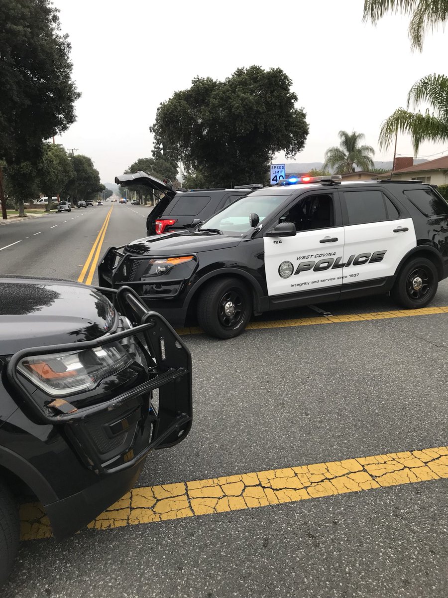 EFloresWCPDPIO's tweet photo. @WestCovinaPD is investigating a major traffic collision on Merced Ave. Merced Ave will be closed between Valinda Ave and Lark Ellen Ave. until approximate 11:00 AM. Updates to follow. https://t.co/5aKXLqidbM