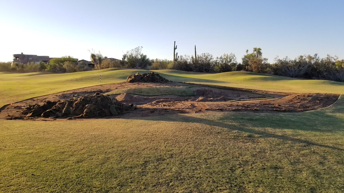 Bunker removal on #17.