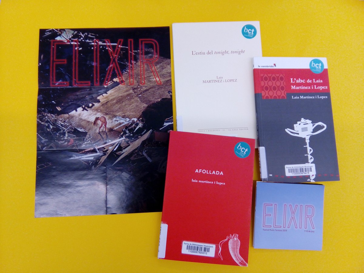 bctxarxa's tweet photo. Laia Martínez i López https://t.co/fHx44QJtJk
#elixir18 #JoSócElixir #poesia #biblioteca #Terrassa https://t.co/N0U7z00F9n