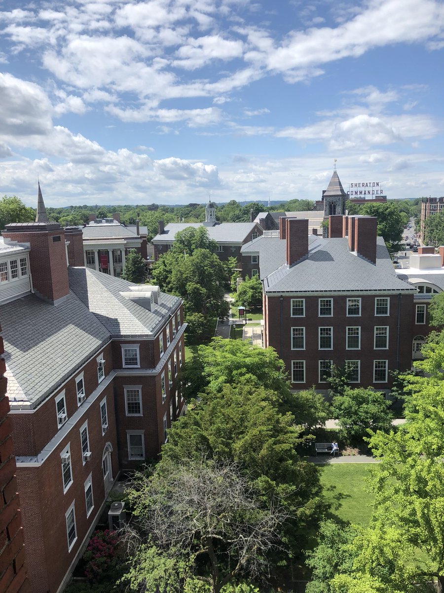 Is it possible to go up to the 7th floor of Larsen and not take a pic? We don’t think so! Check out this view #summer #hgse