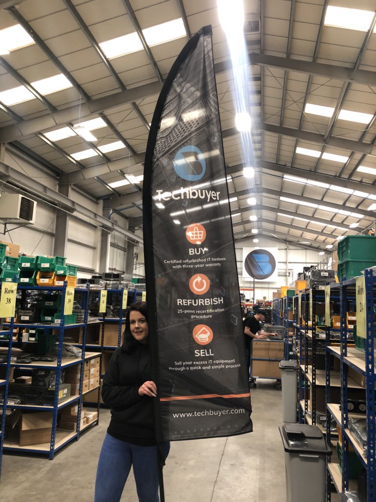 TechbuyerGroup's tweet photo. Thanks @instantprintuk for the flags! Final preparations for @cebit next week are coming together. #CEBIT18 https://t.co/Z2iGfkAddS