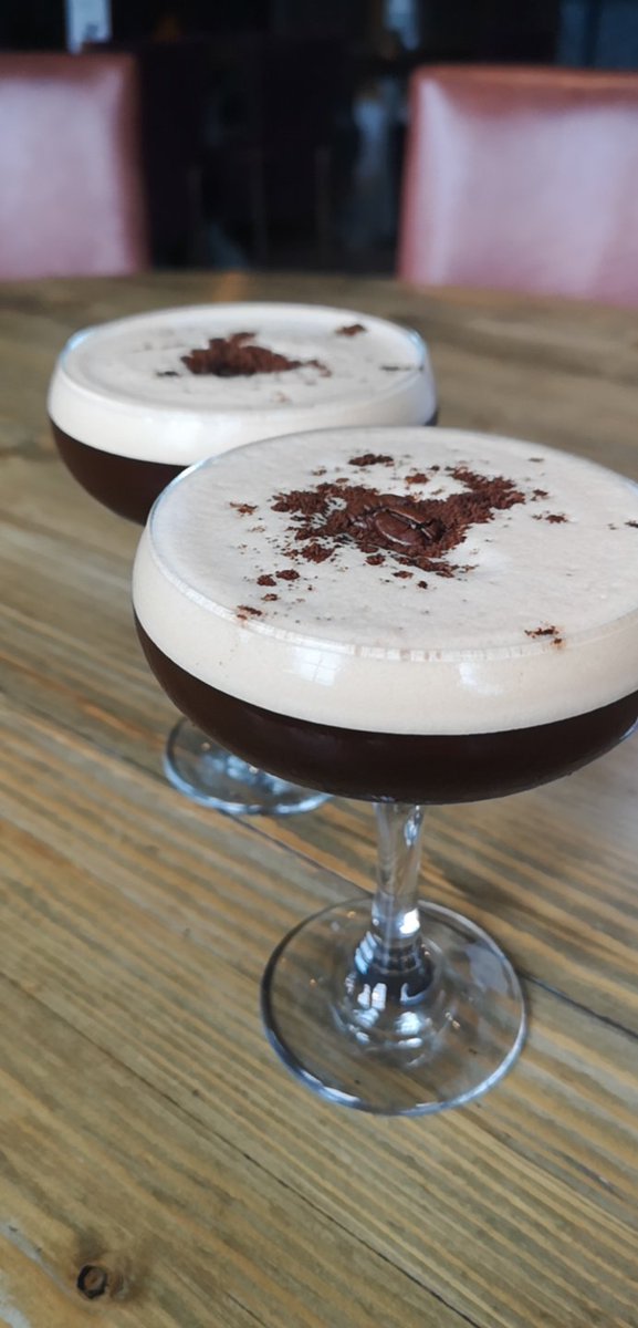 Espresso martinis after work, would be rude not to #alwayspubweather 
 <a href="/luke_moloney/">Luke Moloney</a> <a href="/Vadischef/">Nick Vadis</a>