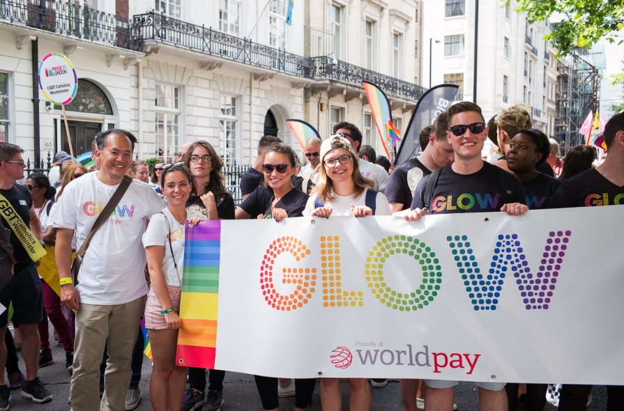 MarkB_WP's tweet photo. Proud to be celebrating Pride Month 2018 @Worldpay_UK https://t.co/5hioAc0L1F