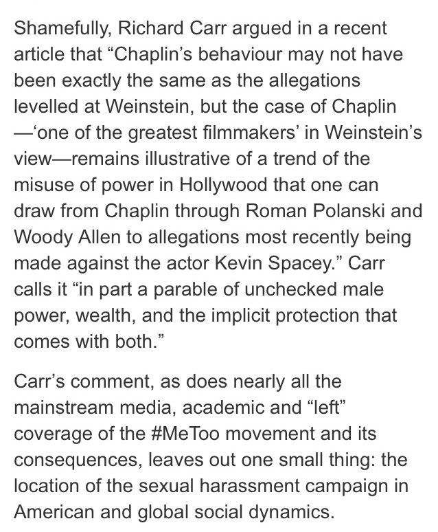 Richard_Carr's tweet image. The Trotskyist Fourth International don’t like my views on Charlie Chaplin. Their reasons are, urr, interesting. wsws.org/en/articles/20… #REFimpact #”left” #americanrulingelite #careerhighlight