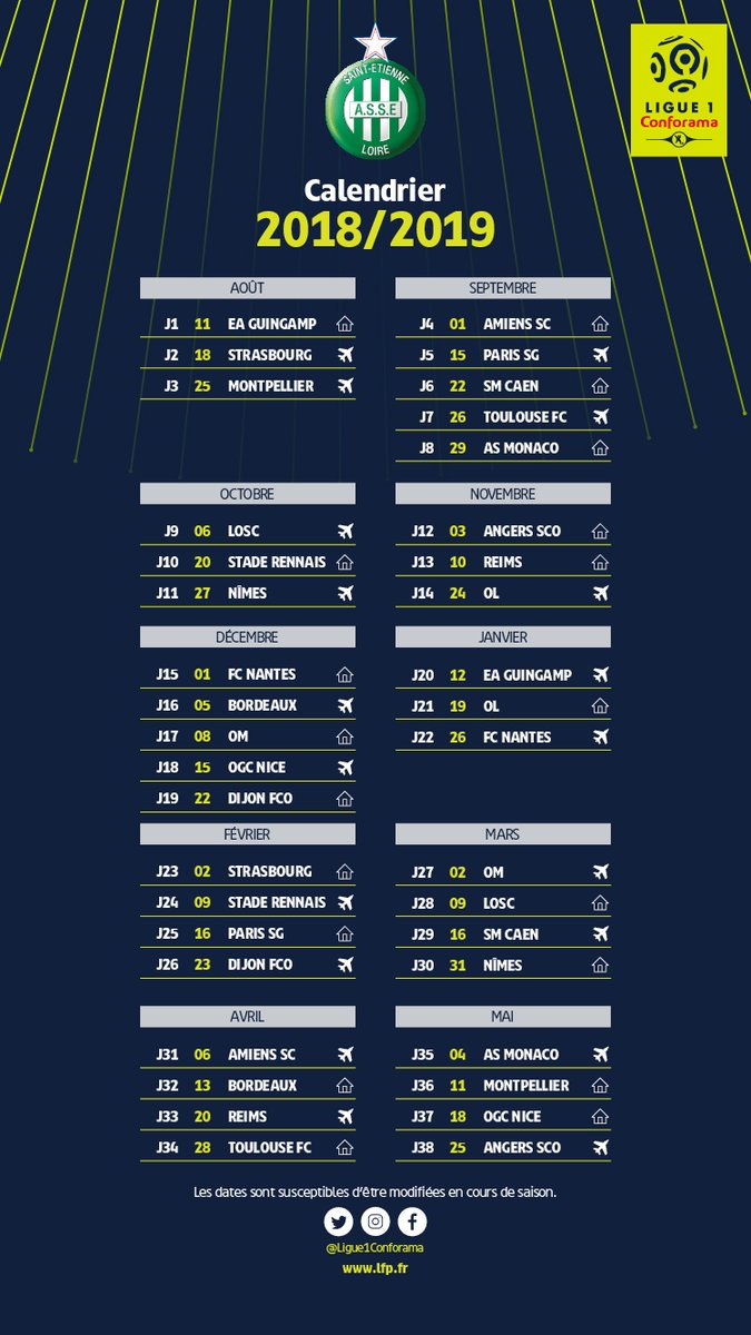 asse_live's tweet photo. Pas de bla-bla, voici le #CalendrierASSE ! https://t.co/cFv1U4xpzn
