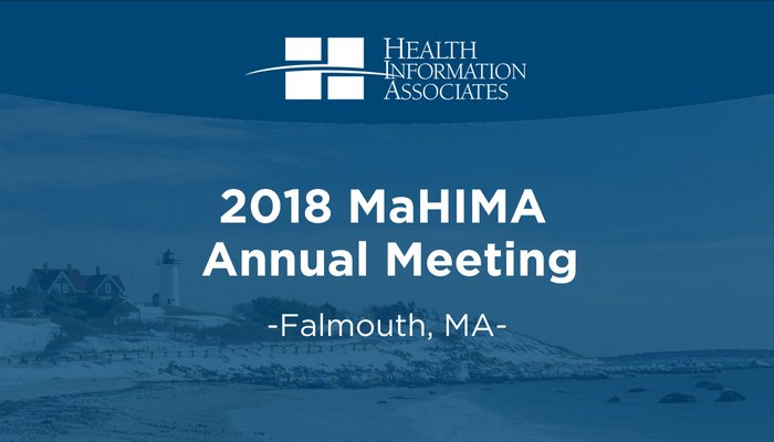 HIACode's tweet photo. Stop by Booth #12 on June 10-12, 2018 to visit with @KaliatHIA at the Massachusetts Health Information Management Association (MaHIMA) Annual Convention in Falmouth, MA. https://t.co/Fio3rmNCki
#MaHIMA #AHIMA #hiacode https://t.co/MWQN4HhbtB