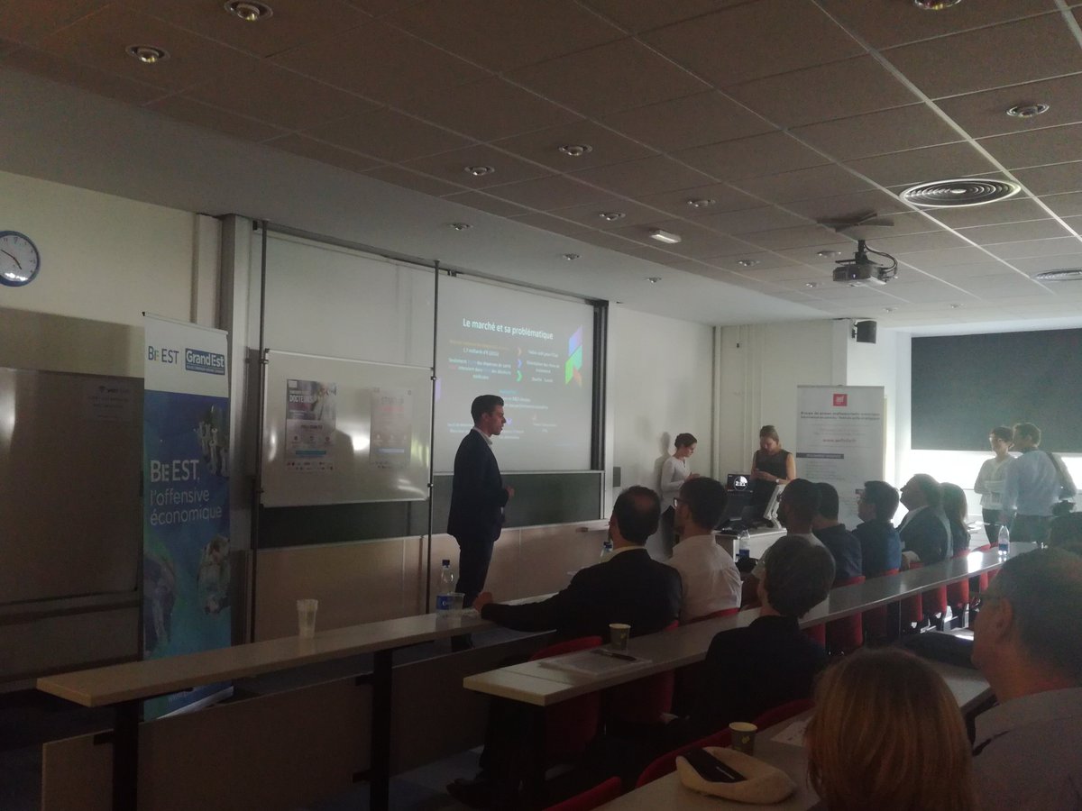 Joan Goetz défend son initiative entrepreneuriale issue de la recherche en Chimie devant le jury du Concours Docteurs-Entrepreneurs : Poly-Dtech ! <a href="/unistra/">-</a> #ChercheursEntrepreneursChallenges
#Generationstartup