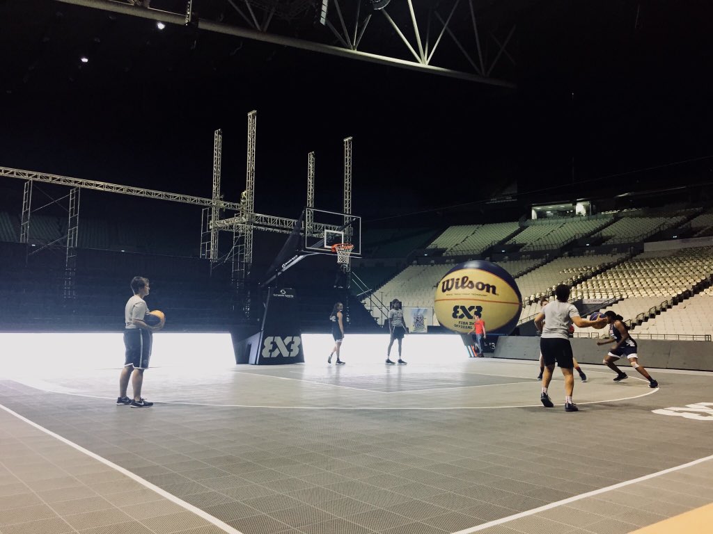 usab3x3's tweet photo. What a scene.

🇺🇸 #usab3x3 got some work in on-court at Philippine Arena ahead of the @FIBA3x3 World Cup 

#3L3VATE https://t.co/LHv3HjbxVR