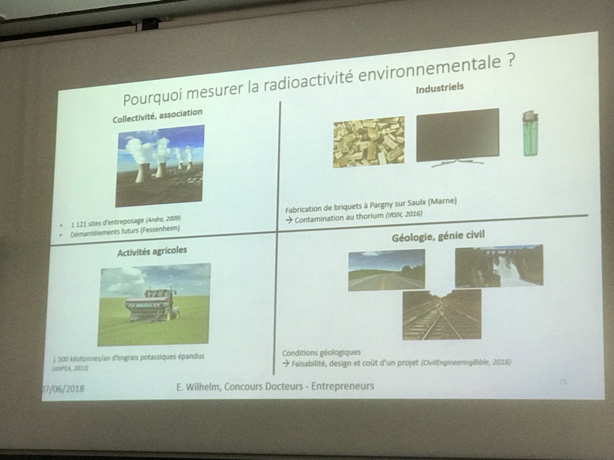 Émilien Willem présente son projet Mercure de cartographie la #radioactivite de l’#environnement au <a href="/CE_CHALLENGES/">Chercheurs-Entrepreneurs Challenges</a> 
par <a href="/CNRS/">CNRS 🌍</a> <a href="/AEF_Groupe/">Groupe AEF info</a>  <a href="/plass_IP/">Plasseraud IP</a>  
#GenerationStartup