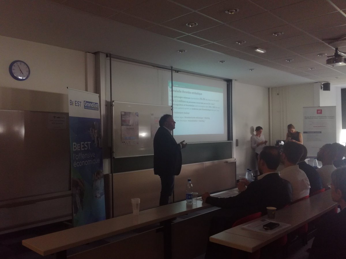 Nabil Chafké est le premier candidat de Start-up Connexion à présenter son projet entrepreneurial issu de la recherche : ID NEST Medical. #ChercheursEntrepreneursChallenges #GenerationStartup @ConnectusAlsace @AlsaceBiovalley <a href="/Bpifrance/">Bpifrance</a>