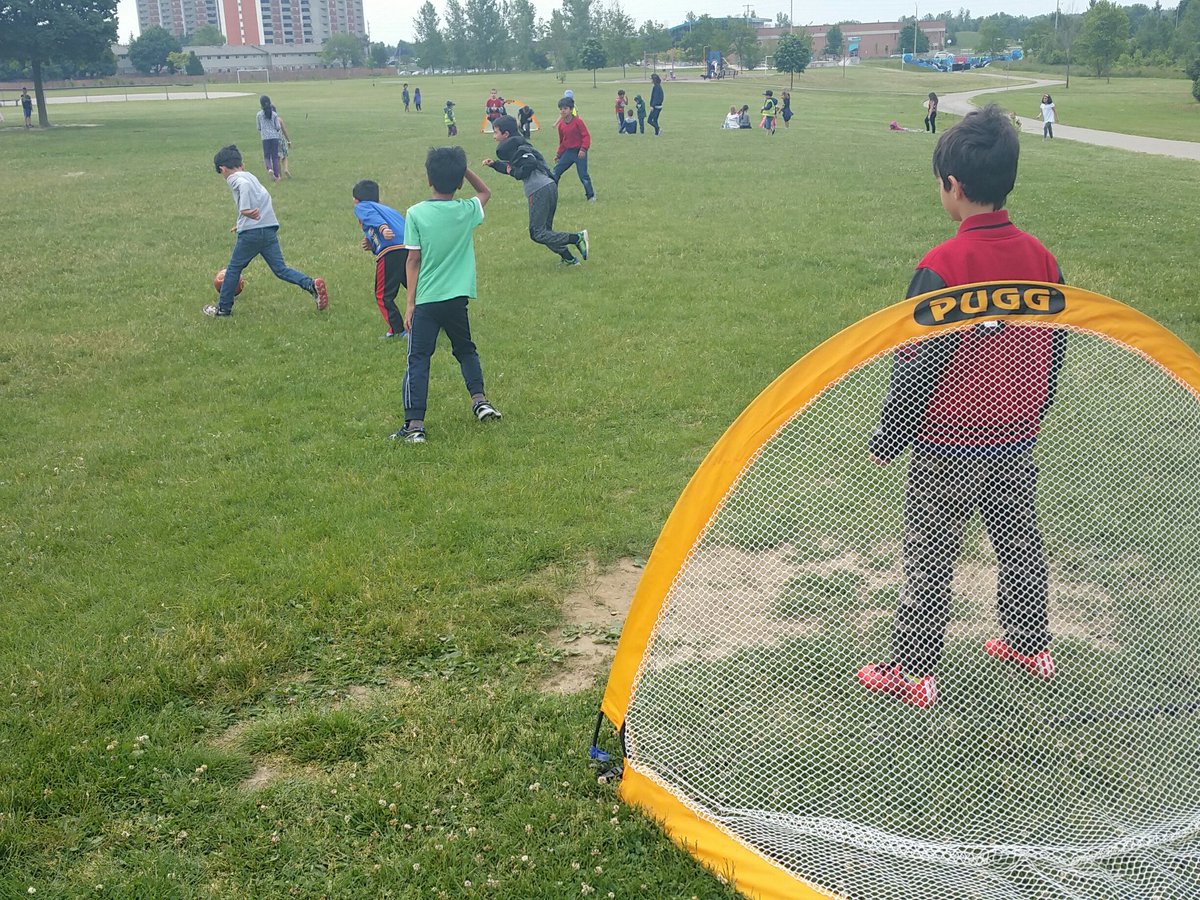 Something so small has made so many students happy, big and small <a href="/RickHansentvdsb/">Rick Hansen PS</a>.  Students are loving their portable soccer nets.