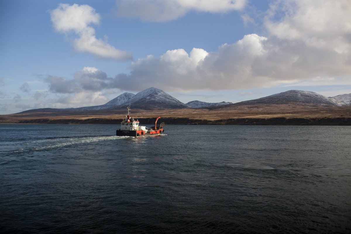It's a long wait for new dads on Jura. With no hospital, expectant mums have to leave us for the mainland early - usually a month before the baby's due. But it's not just the wait that's far from ordinary - the party when the ferry returns is pretty special too.