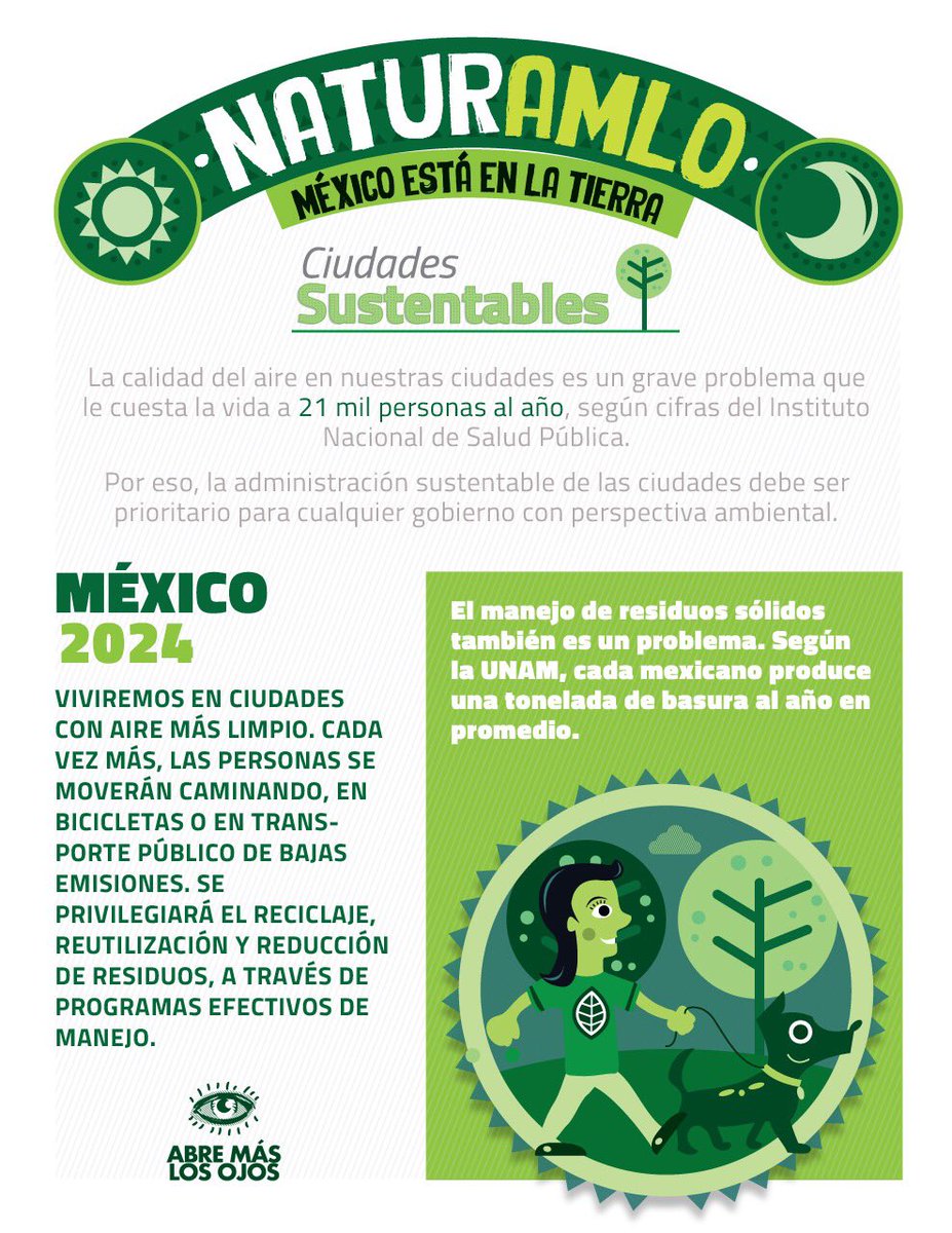 abremaslosojos's tweet photo. La calidad del aire es un tema que necesita ser tratado con urgencia. Necesitamos programas efectivos de manejo. NaturAMLO: Descarga, lee, comparte ---> https://t.co/WwyW5j1nf1 https://t.co/zrIyp7xMFX