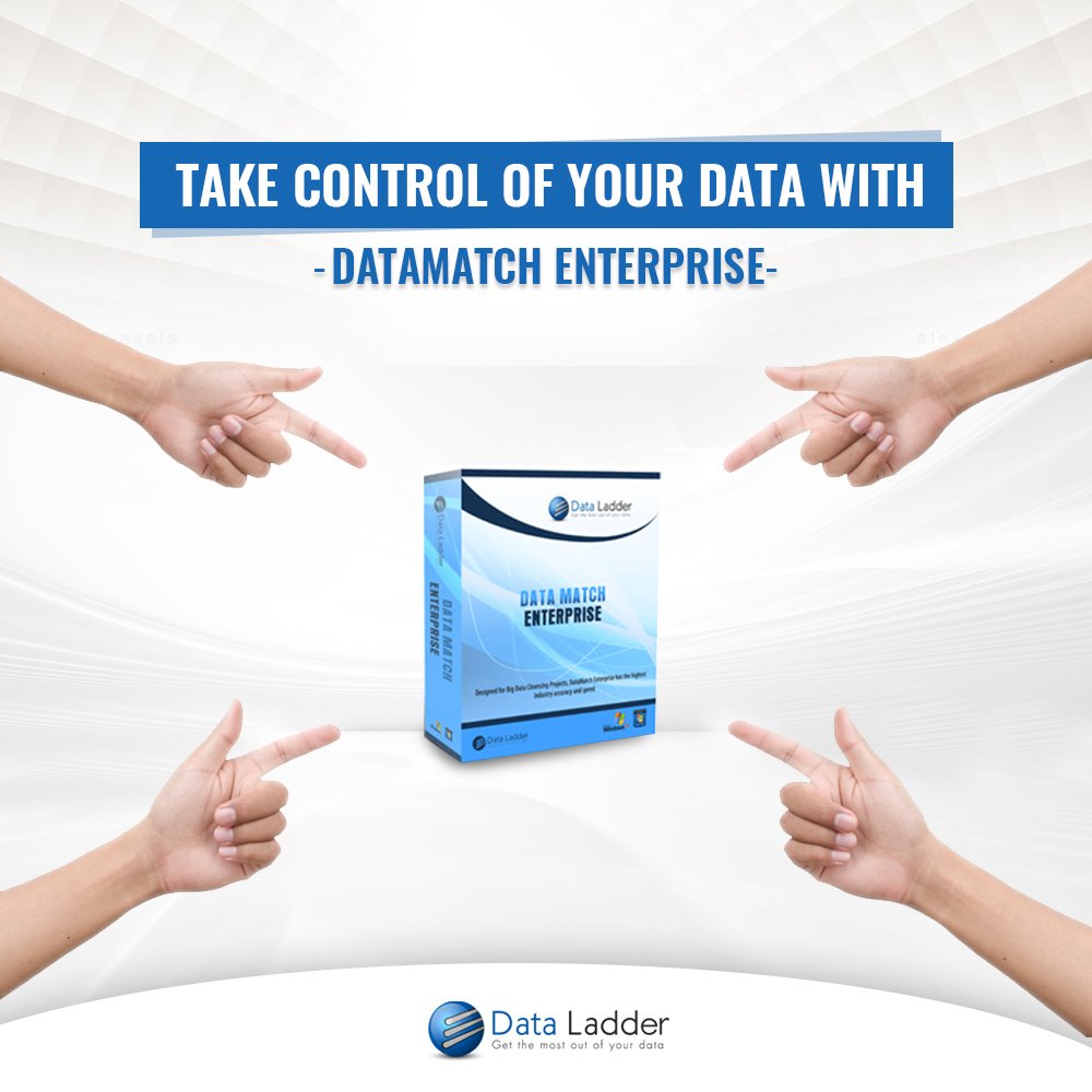 DataLadder's tweet image. Take control of your data with DataMatch Enterprise. #DataLadder #DataSoftware #DataTools