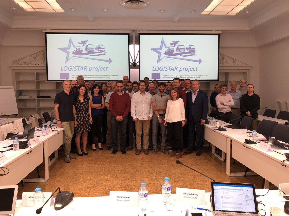 #H2020 #LOGISTAR project has just started: 15 partners from 8 different countries and 3 years to enhance the logistic systems. KoM at @deusto #Bilbao. Thank you for joining us. #H2020transport @EUH2020 @inea_eu @IngDeusto @DeustoTech