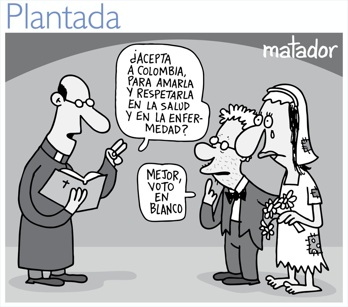 Matador000's tweet photo. El voto en blanco, es un cheque en blanco para que todos los políticos corruptos que se unieron a @IvanDuque sigan saqueando al estado. https://t.co/wY0uvRIFeY