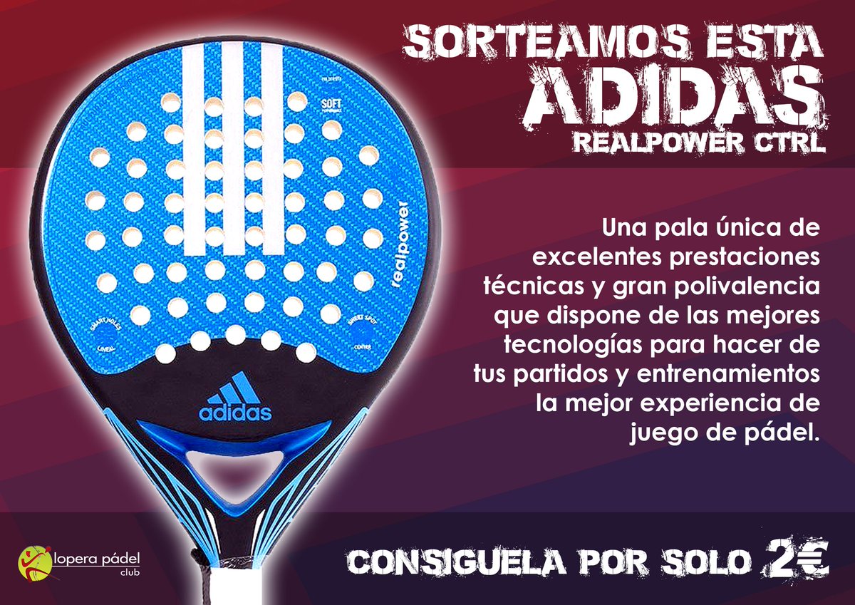 LoperaPadelClub's tweet photo. Además sorteamos una Adidas RealPower Ctrl. Por un par de eurillos solo! 💰 Suerteeeee! https://t.co/LEuhIoB6CM