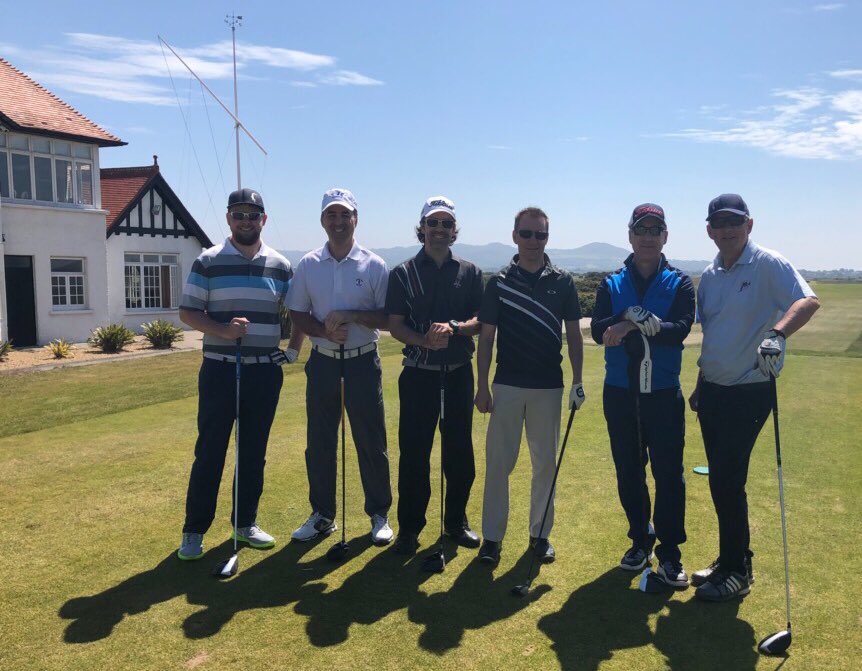 #thursdayteetime @PGC1894. Always love getting to tee it up with our clients when possible. This time with our friends in the Cronin Group. 🏌️#linksgolf #portmarnock #memoriesforlife