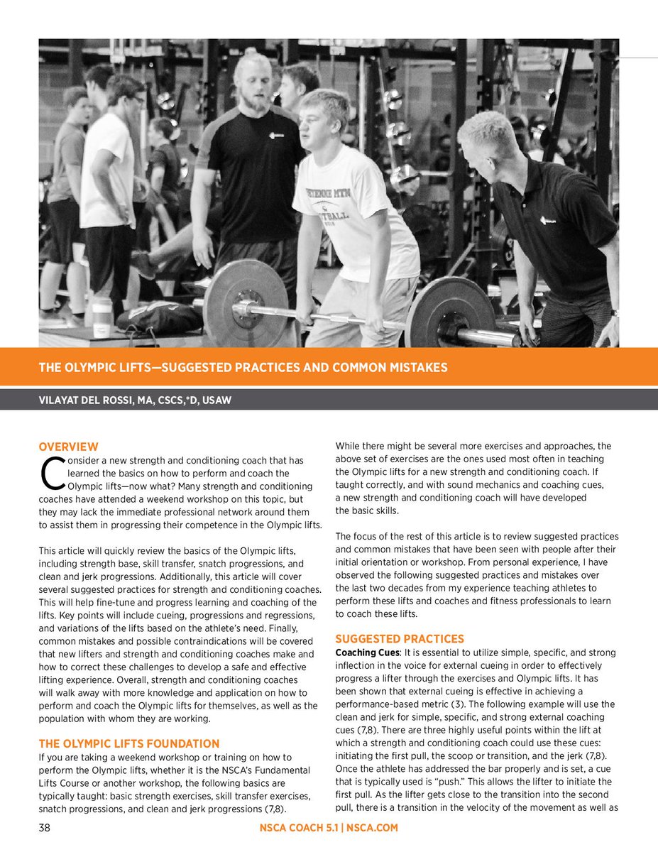 SOCALSandC's tweet image. Check out the article that our head coach had published in the February issue of NSCA Coach. #socalsandc #nsca #cscs #nsca-cpt