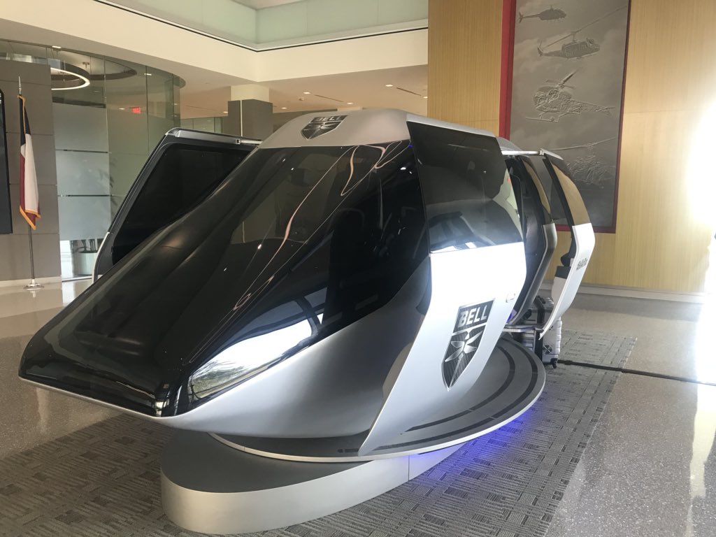 MaryAnnreports's tweet photo. .@CBSDFW EXCLUSIVE: A look at the air taxi that will be moving North #Texans across the Metroplex as part of #UberElevate. The manufacturer says air taxi is Tesla meets first class flight. Air taxi will eventually be flown without a pilot. #dfw #uber #airtravel #tech #dfwnews https://t.co/kTWHpukE9N
