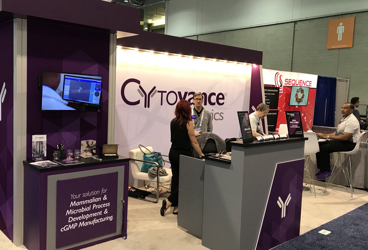 OKBio's tweet photo. Our friends from OKC-based Cytovance Biologics have their own exhibition space at #bio2018. #okbio https://t.co/5iybJTkre0