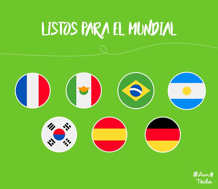amotecla's tweet photo. Señores, ¡estamos a una semana del Mundial 2018! Contanos a qué selección le vas vos... https://t.co/kDfu8zqPh0