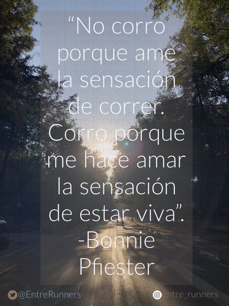 EntreRunners's tweet photo. ¡Correr de siente tan bien! #EntreRunners https://t.co/J3qo1idQXe