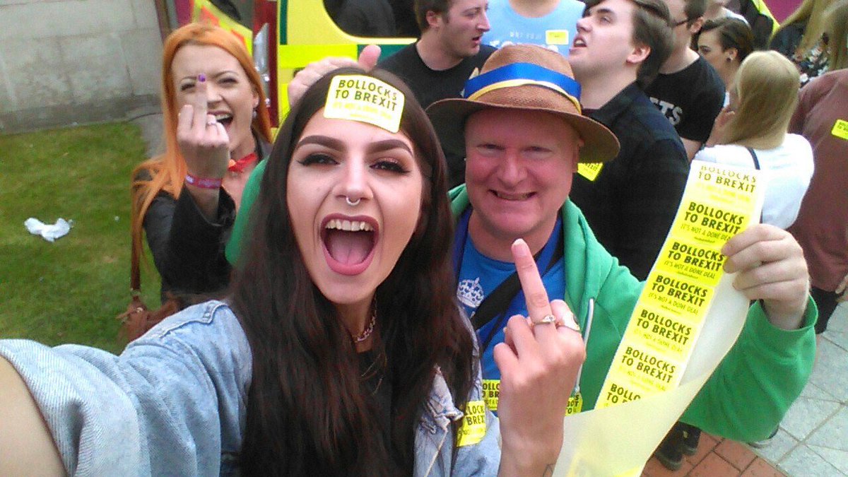 scarletharlot69's tweet photo. @Nigel_Farage like Bollocks it is! it wasn't on the ballot paper numbnuts &amp; you know you always were a minority that won a fluke vote once the Will of the People is #BollocksToBrexit! https://t.co/8VuaNj3aLa