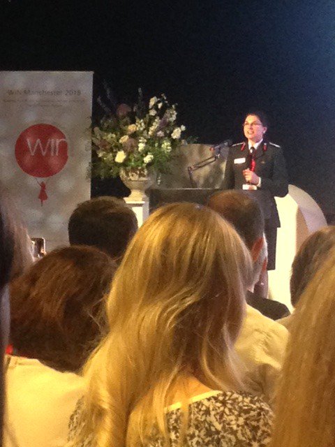 Shoosmiths's tweet photo. Dawn Docx, interim chief fire officer at Greater Manchester Fire &amp; Rescue Service discusses leading change differently at #WINManchester today @WINConference https://t.co/AS5a1wXdrX