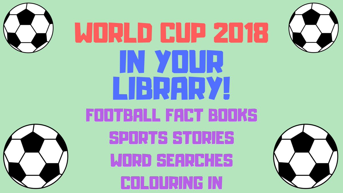 BBALRC's tweet photo. ⚽️📚⚽️who's excited for the WORLD CUP? We are! Miss Watkinson has made a football-fantastic display of reading and games to celebrate ⚽️📚⚽️ https://t.co/pzQk2eKAGn