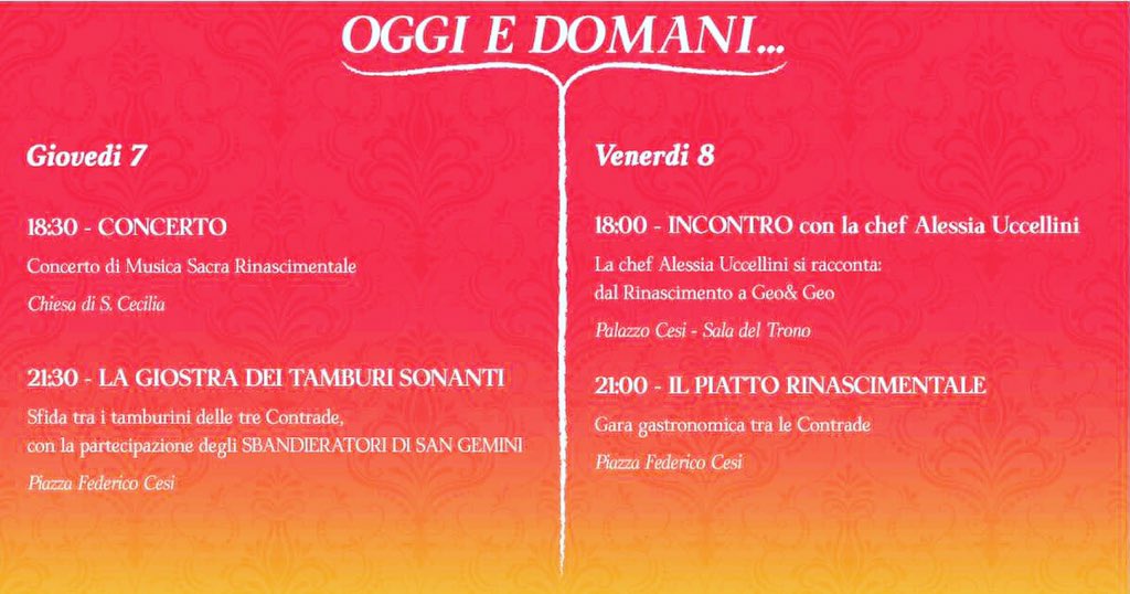 RinascimentoWeb's tweet photo. Gli eventi di Oggi e Domani, 7 e 8 Giugno 2018, per questa festa del #rinascimento2018 https://t.co/tQe7M5KVZQ