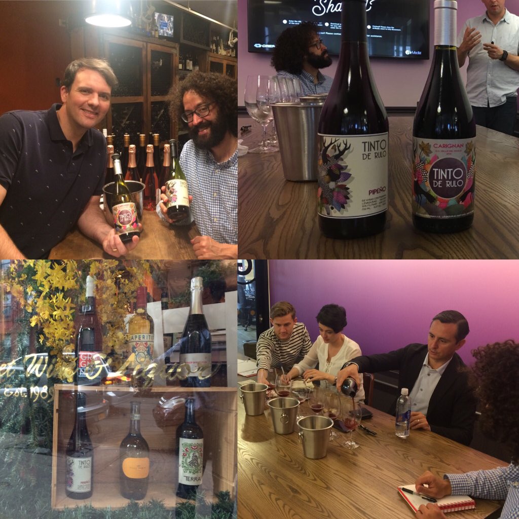 tintoderulo's tweet photo. Tasting Tinto de Rulo in new york! #wine #prochile #biobio #artisanwine https://t.co/7MlCaSfwtI