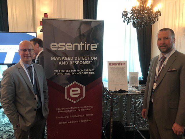 eSentire's tweet photo. We're at @secureCISO Toronto. Stop by and say hello! (Our smiles are bigger in person.) https://t.co/Hnslek21HU