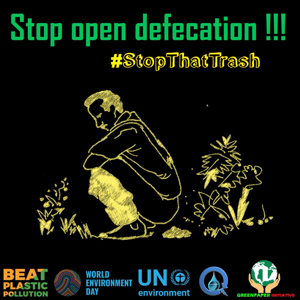 simiadeodun's tweet photo. Sometimes I find it difficult to tell people not practice open defecation in places where there are no public toilets. Government MUST also do the needful. Together, let's #StopThatTrash https://t.co/VhtQoxKQNL