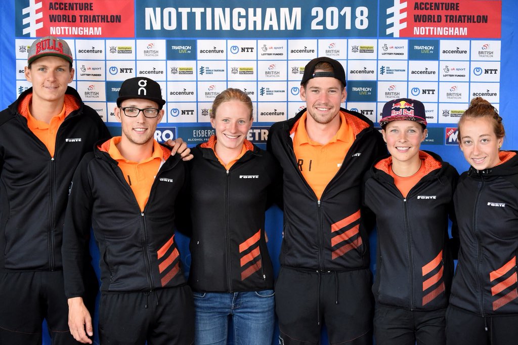 worldtriathlon's tweet photo. Who is cheering on Team Netherlands at #WTSNottingham #TriMixedRelay??
🇳🇱
@triathlonnl team confirmed! ✔️

1️⃣ @rachelklamer 
2️⃣ Marco van der Stel
3️⃣ @maya_kingma
4️⃣ @JorikvE 

Underway 18.30 BST...
Watch on https://t.co/YFY80R4n6u https://t.co/8oPDA9uQkw