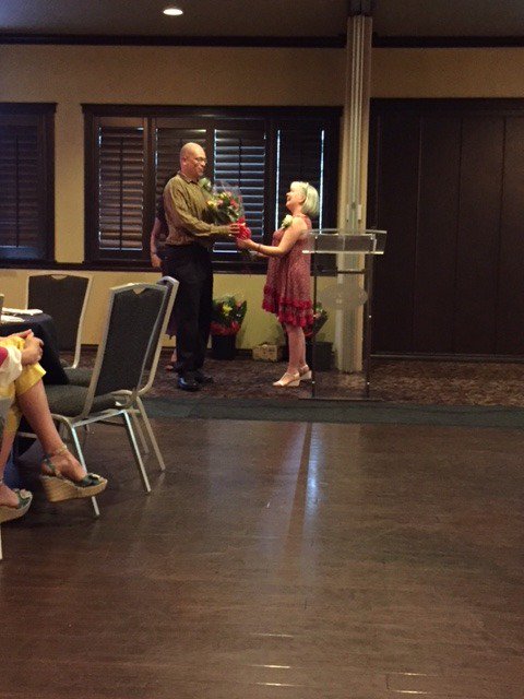 SD8KootenayLk's tweet photo. Congratulations Tamara Malloff (20 years) and Chris Maclean (15 years) on receiving their Service Pins at the SD8 Keep in Touch Celebration at the Prestige! #ServicePin https://t.co/6Fmvpt9Jxf