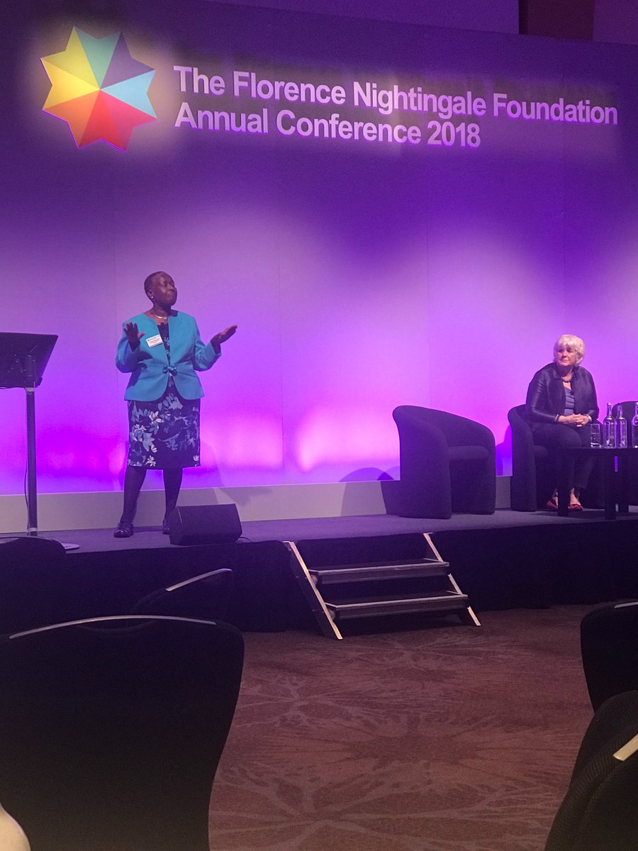 FionaNolan6's tweet photo. The fantastic Prof Ann Keen &amp; Dr Neslyn Watson-Druee speaking on equality and diversity at Florence Nightingale conference 2018 #FNF2018 https://t.co/rsWO6GTmIc