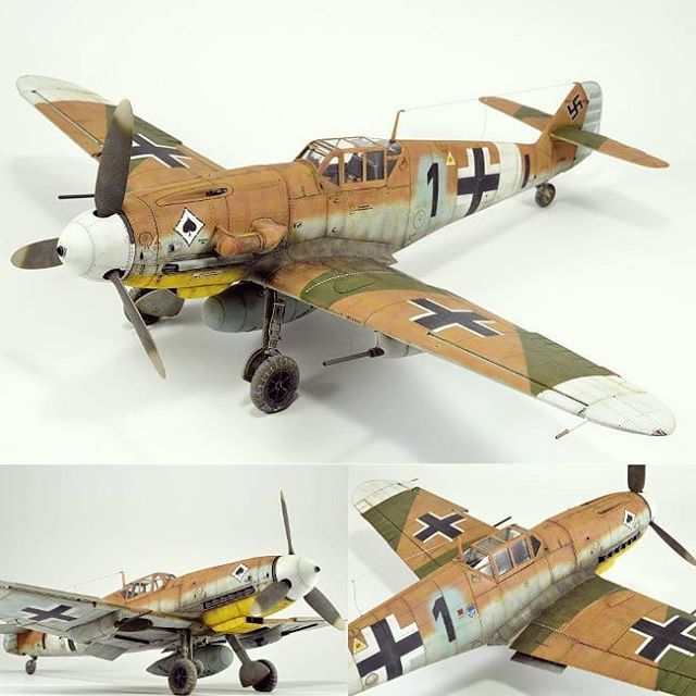 Usina_dos_Kits's tweet photo. Bf 109 G-4/Trop "Black 1", Obt.Franz Schiess, 8./JG 52 , San Pietro, Sicily, February 1943 1/32 Hasegawa. Modeler Ralph Riese #plastimodelismo #plasticmodel #plastimodelo #miniatura #miniature #maqueta #maquette #modelismo #modelism #modelisme #miniatur #scalemodel #scalemod… https://t.co/lNH1yuD72P