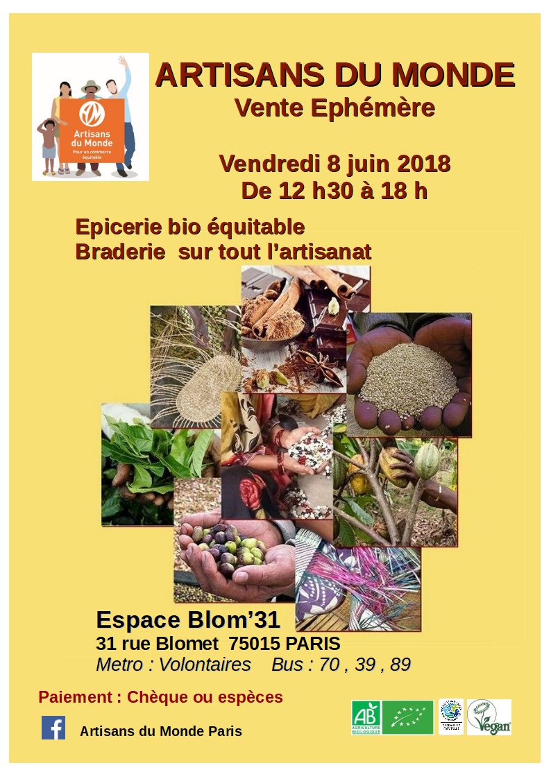 adm_paris's tweet photo. Demain rdv Blom'31 vente éphémère @adm_paris grande braderie artisanat dés 12h30 https://t.co/Ojp5c9jlzN