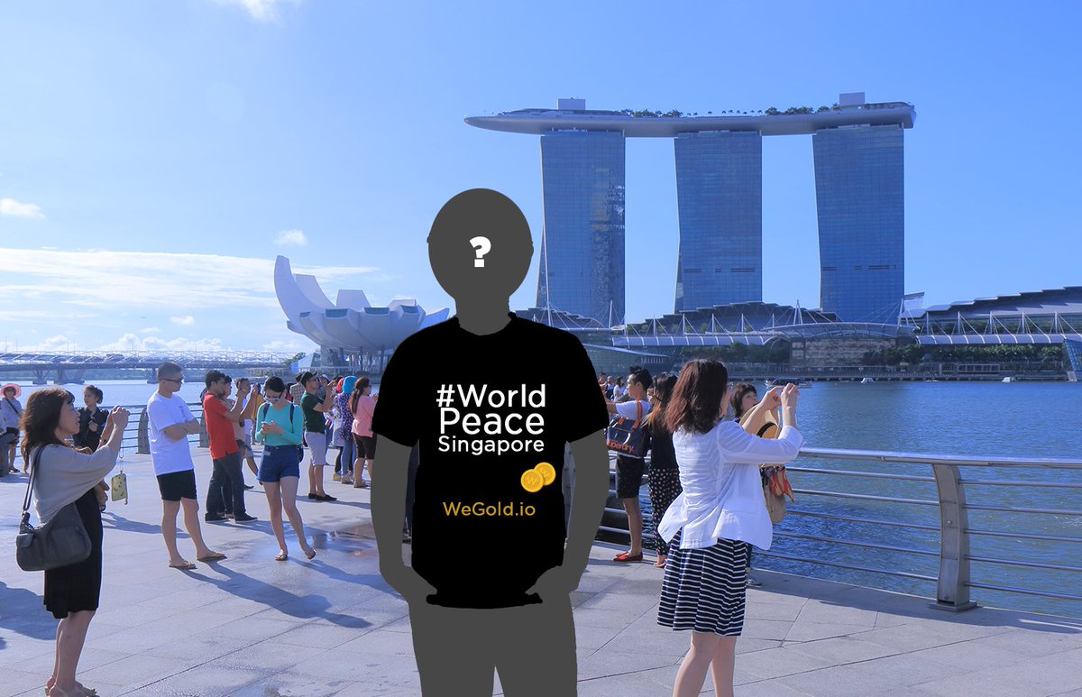 WeGoldToken's tweet photo. 🏝Celebrate this historical moment of #WorldPeace at #TrumpKimSummit in Singapore!🌈ENJOY most Instagram-able 3D2N stay🏨🌇&amp; limited ed tee💟

🛩Here's how: https://t.co/LQHTtrM66U
🛩Register to WIN: https://t.co/NqN0Q3YEWe  

#Cryptocurrency #Blockchain #Ethereum #Crypto https://t.co/WSaI9UeWG4