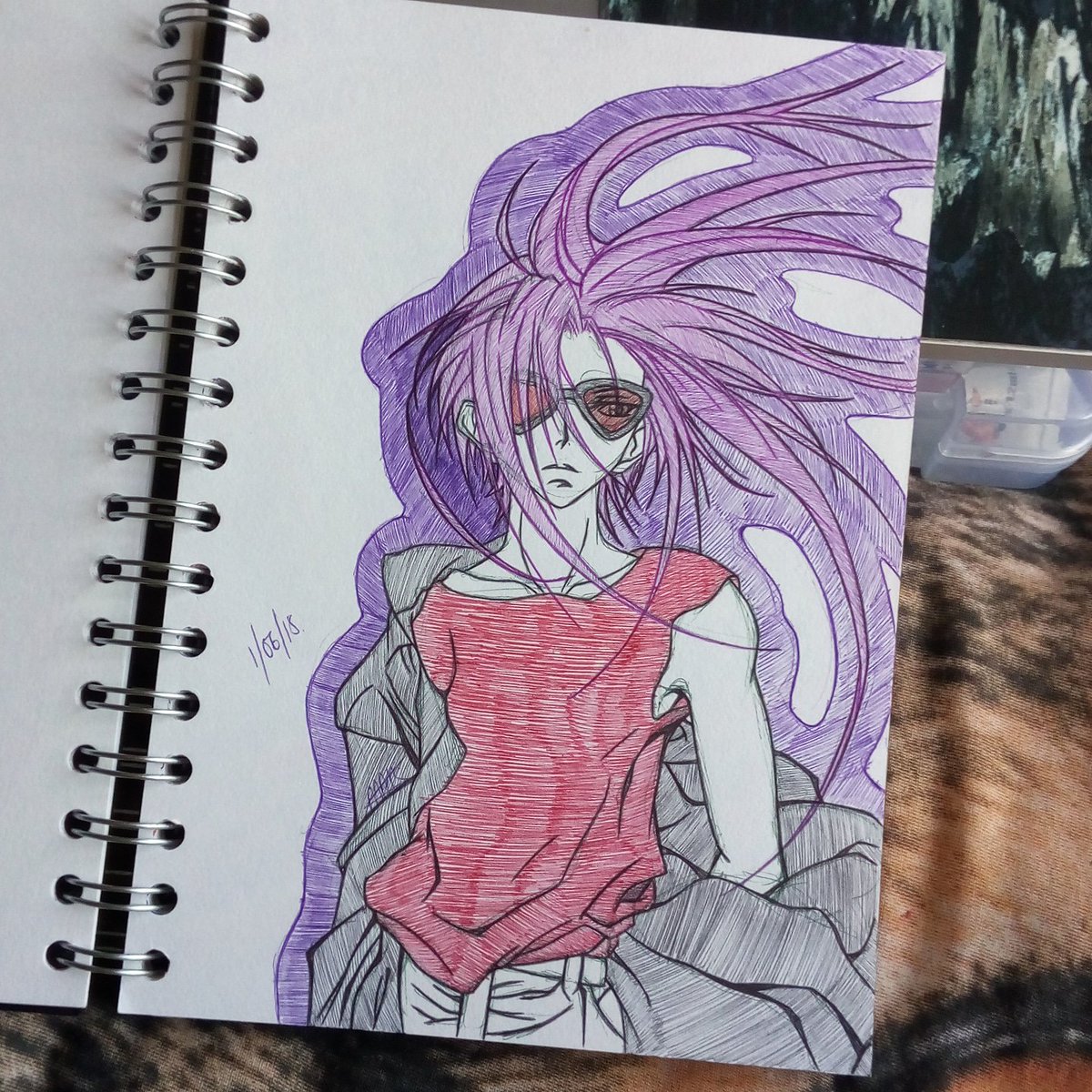 VampyMegz's tweet photo. Dark with his host Daisuke Niwa another character from D.N.Angel #fanart #birodrawings #darkmousy #daisukeniwa #dnangel https://t.co/bCSPfLFy1c