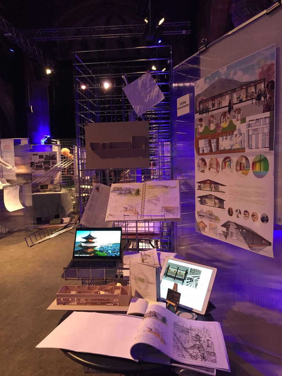CoESBD's tweet photo. Enjoying the @HeriotWattUni #interior #design #degree show!
Project themes include #biophillia #restoration #sustainability #active #living #vr #connectivity #interaction #wellbeing https://t.co/yCxEsry18g