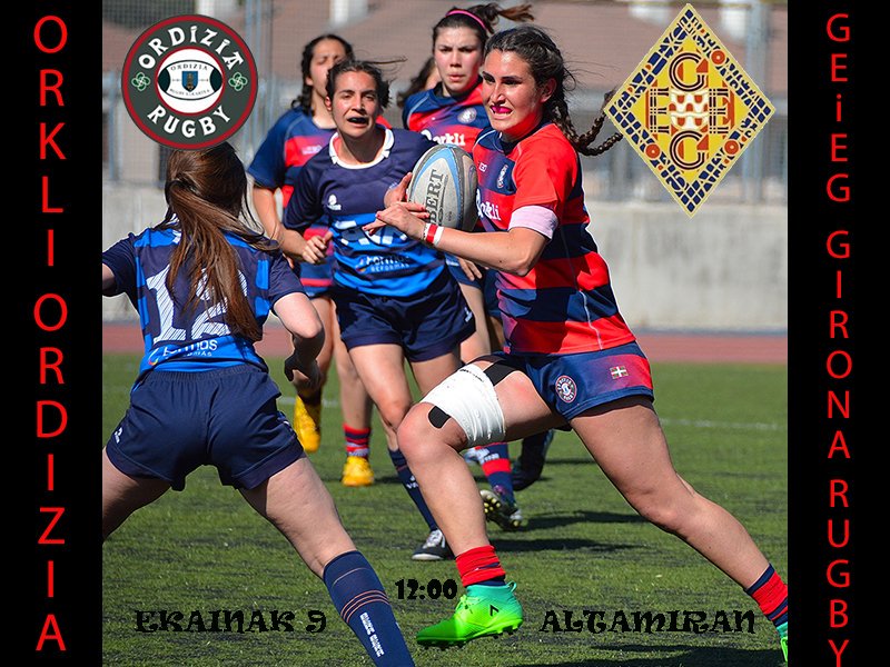 ORDIZIARUGBY's tweet photo. ORKLI ORDIZIA &amp; @geieg1919 

📆ekainak 9
🕛12:00
🏟Altamiran
Emakumeen azken lagunartekoa.

BULTZ ORDIZIA!! https://t.co/alim5QALST