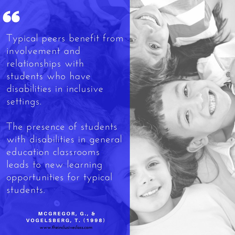 Inclusive_Class's tweet photo. Wonder what happens to the "other kids" in an inclusive class? Here's your answer! #inclusion #lessons #teach #edchat #spedchat https://t.co/aeDarHIQpq