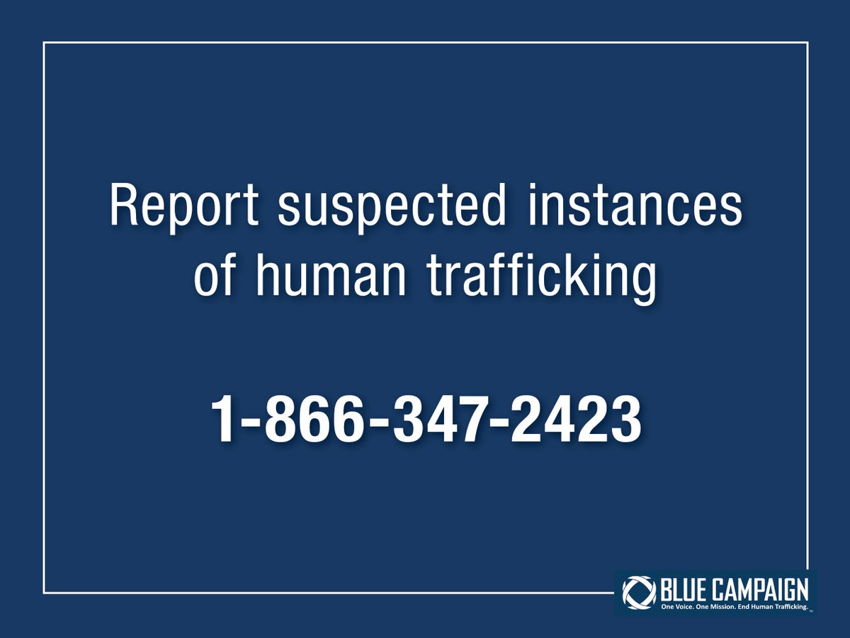 RT to let others know how to report #humantrafficking.