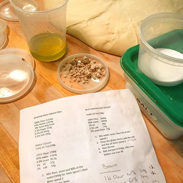 JeffreyMichaud's tweet photo. Pizza testing @osteriaphilly #hydrations #oil #nooil #times #temperature #focus https://t.co/llJkFCQsmZ https://t.co/lHR02vBh20