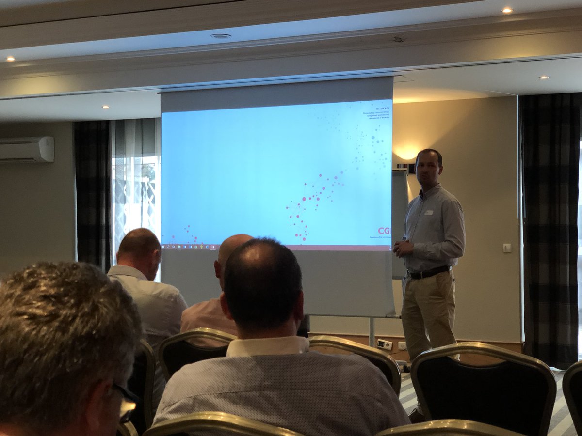 We’re on!  <a href="/bartdubois/">Bart Du Bois</a> opening our 33rd <a href="/BAEA_/">BAEA</a>  #EAcafe #entarch #agile #blockchain